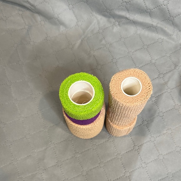 Pet Bandage Wraps - Brown, Purple, Green Assorted Sizes 6 Rolls Dog Horse Sport - Picture 5 of 7